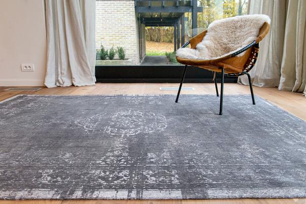 Louis De Poortere Fading World Medallion 9148 Stone Rug