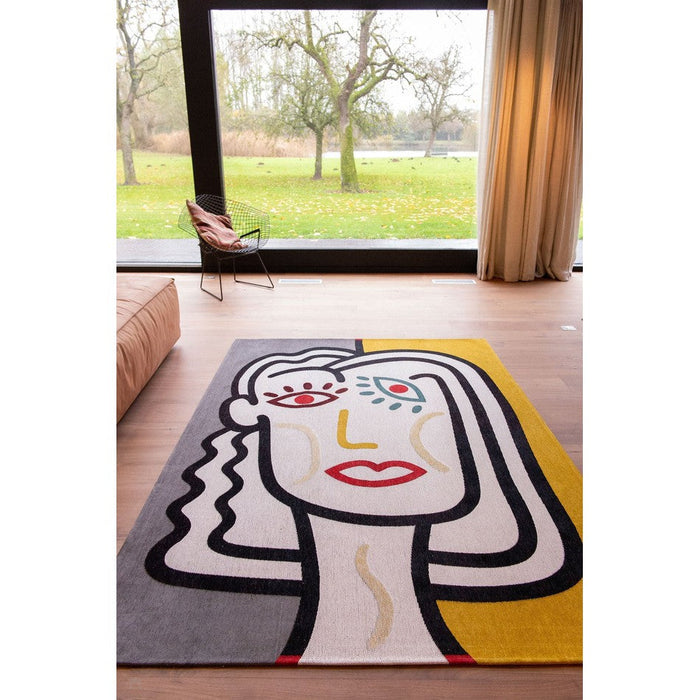 Louis De Poortere Gallery Dora 9143 Dorado Washable Polyester Flatweave Eco-Rug