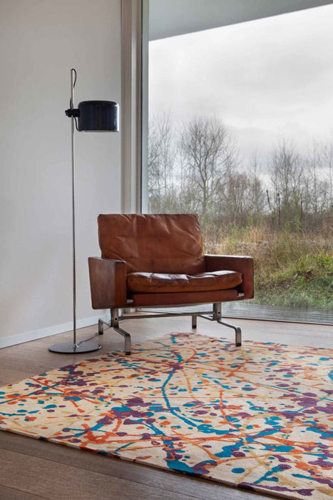 Louis De Poortere Gallery Expression 9221 Orange Drip Rug