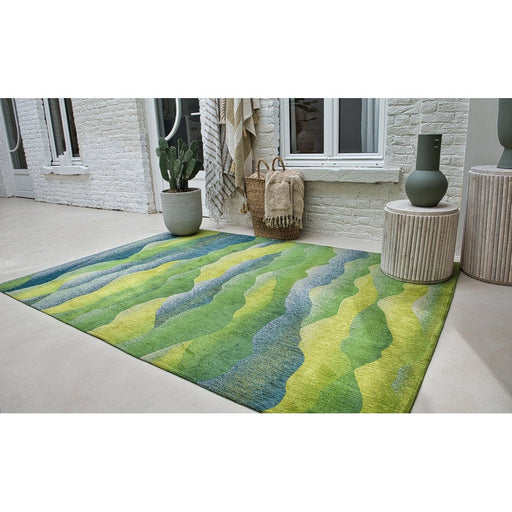 Louis De Poortere Gallery Himalaya 9379 Spring Washable Polyester Flatweave Eco-Rug