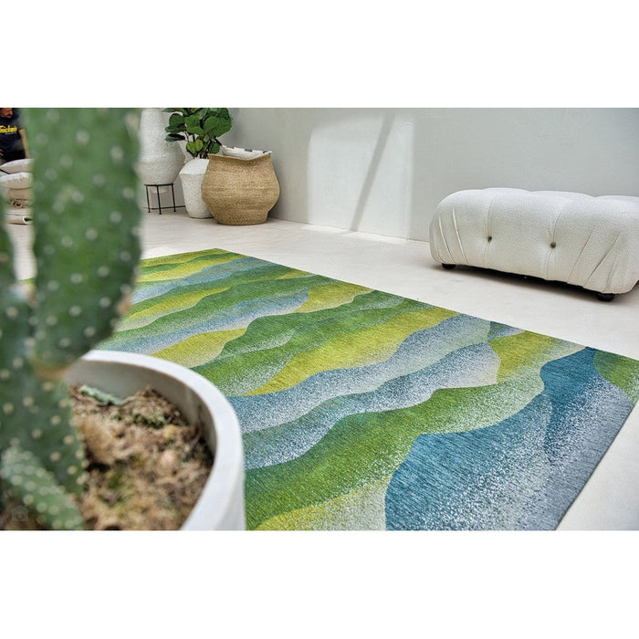 Louis De Poortere Gallery Himalaya 9379 Spring Washable Polyester Flatweave Eco-Rug