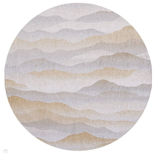 Louis De Poortere Gallery Himalaya 9380 Summer Washable Polyester Flatweave Round Eco-Rug