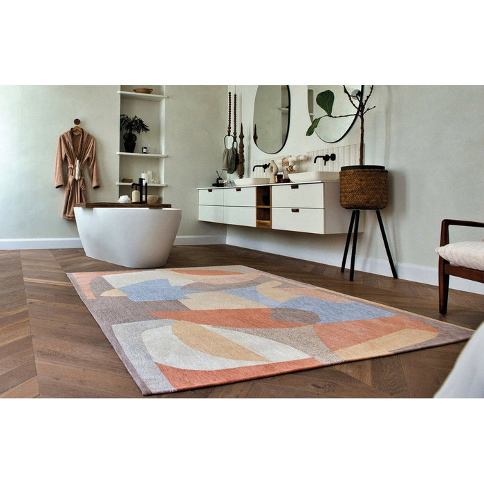 Louis De Poortere Gallery Shapes 9370 Secret Washable Polyester Flatweave Eco-Rug