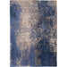 Louis De Poortere Mad Men Cracks 8629 Abyss Blue Washable Polyester Flatweave Eco-Rug