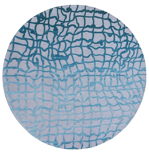 Louis De Poortere Mad Men Dedalo 9203 Blue Marine Round Rug