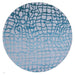 Louis De Poortere Mad Men Dedalo 9203 Blue Marine Washable Polyester Flatweave Round Eco-Rug