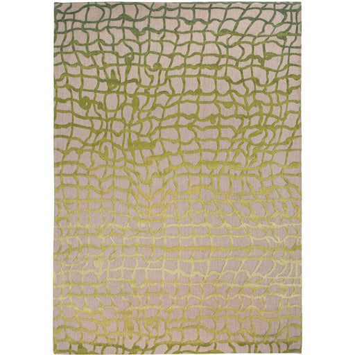 Louis De Poortere Mad Men Dedalo 9204 Republic Green Washable Polyester Flatweave Eco-Rug