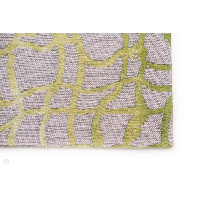 Louis De Poortere Mad Men Dedalo 9204 Republic Green Washable Polyester Flatweave Eco-Runner