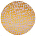 Louis De Poortere Mad Men Dedalo 9205 Yellow Scarab Washable Polyester Flatweave Round Eco-Rug