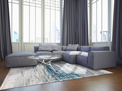 Louis De Poortere Mad Men Griff 8421 Bronx Azurite Rug