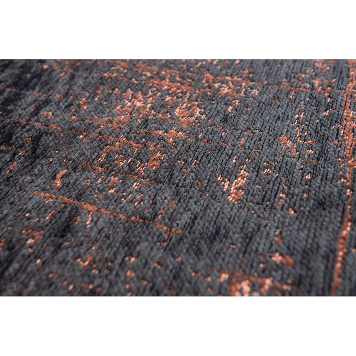 Louis De Poortere Mad Men Griff 8925 Soho Copper Washable Polyester Flatweave Eco-Rug