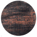 Louis De Poortere Mad Men Griff 8925 Soho Copper Washable Polyester Flatweave Round Eco-Rug