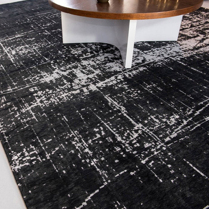 Louis De Poortere Mad Men Griff White On Black 8655 Rug