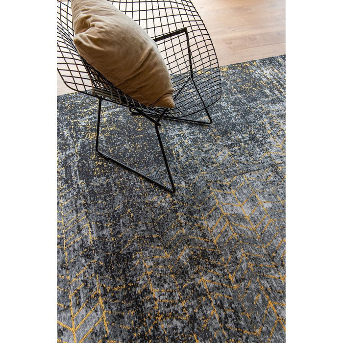 Louis De Poortere Mad Men Jacob's Ladder 8422 Broadway Glitter Washable Polyester Flatweave Eco-Runner