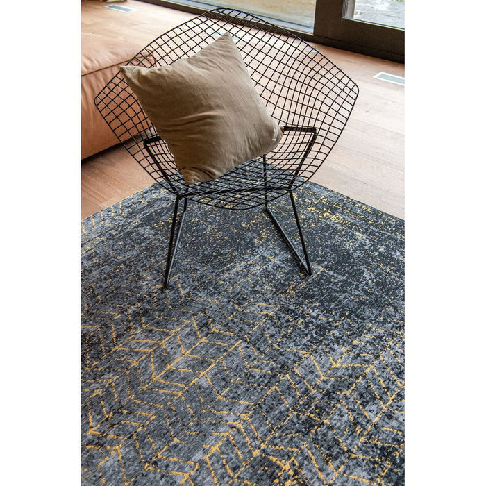 Louis De Poortere Mad Men Jacob's Ladder 8422 Broadway Glitter Washable Polyester Flatweave Eco-Runner