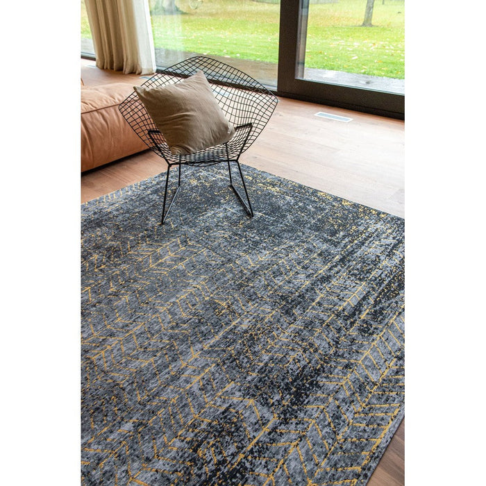 Louis De Poortere Mad Men Jacob's Ladder 8422 Broadway Glitter Washable Polyester Flatweave Eco-Runner