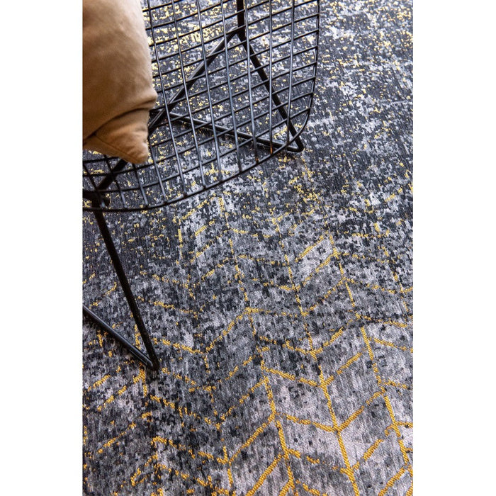 Louis De Poortere Mad Men Jacob's Ladder 8422 Broadway Glitter Washable Polyester Flatweave Eco-Runner