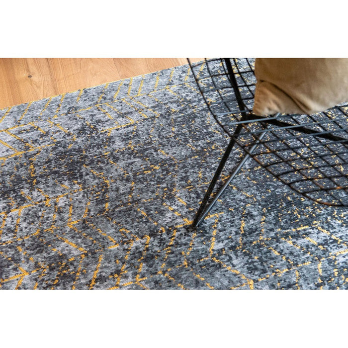 Louis De Poortere Mad Men Jacob's Ladder 8422 Broadway Glitter Washable Polyester Flatweave Eco-Runner