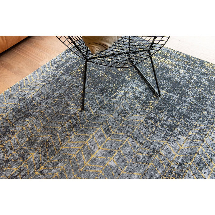Louis De Poortere Mad Men Jacob's Ladder 8422 Broadway Glitter Washable Polyester Flatweave Eco-Runner