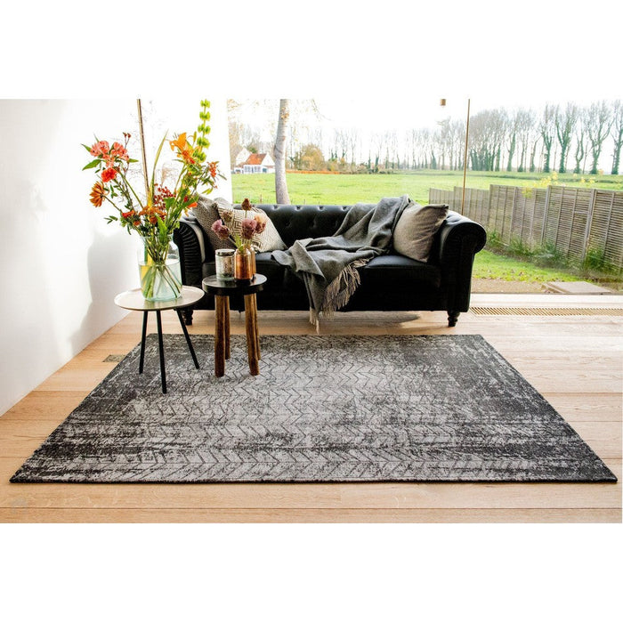 Louis De Poortere Mad Men Jacob's Ladder 8425 Harlem Contrast Washable Polyester Flatweave Eco-Runner