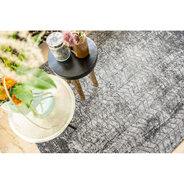 Louis De Poortere Mad Men Jacob's Ladder 8425 Harlem Contrast Washable Polyester Flatweave Eco-Runner