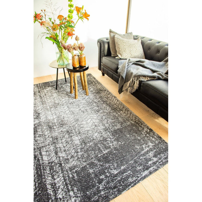 Louis De Poortere Mad Men Jacob's Ladder 8425 Harlem Contrast Washable Polyester Flatweave Eco-Runner