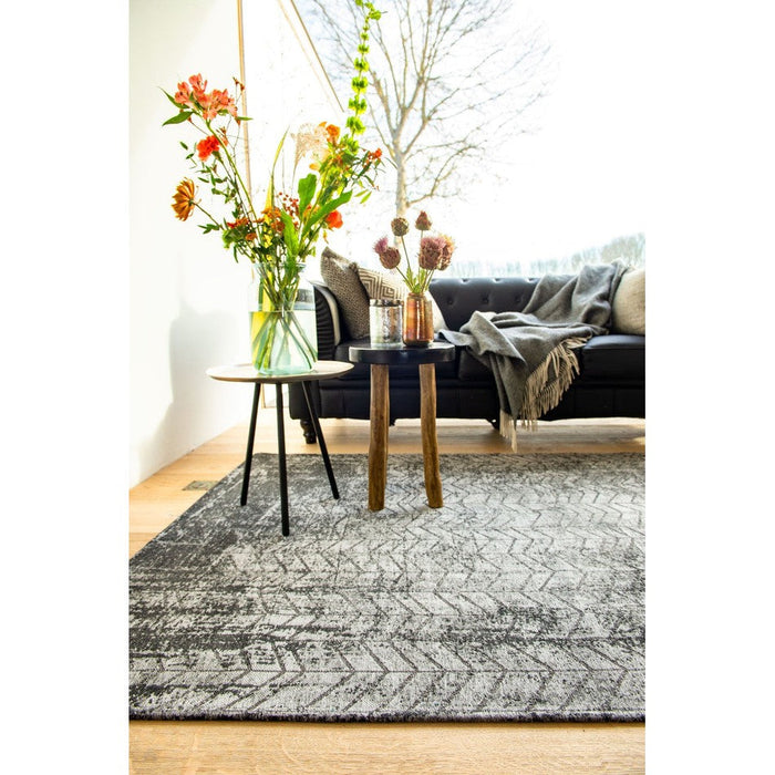 Louis De Poortere Mad Men Jacob's Ladder 8425 Harlem Contrast Washable Polyester Flatweave Eco-Runner