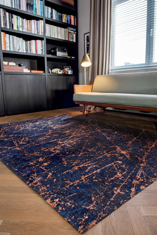 Louis De Poortere Mad Men Stellar 9217 Blue Star Rug