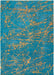 Louis De Poortere Mad Men Stellar 9218 Lightning Turquoise Rug