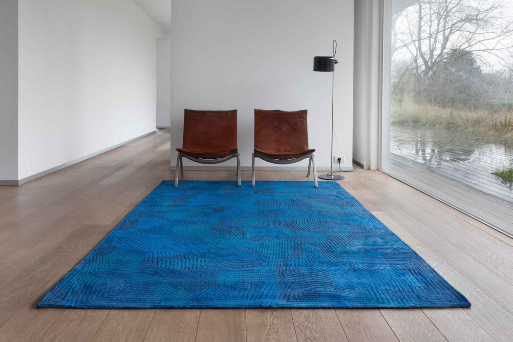 Louis De Poortere Meditation Coral 9225 Blue Lagoon Rug