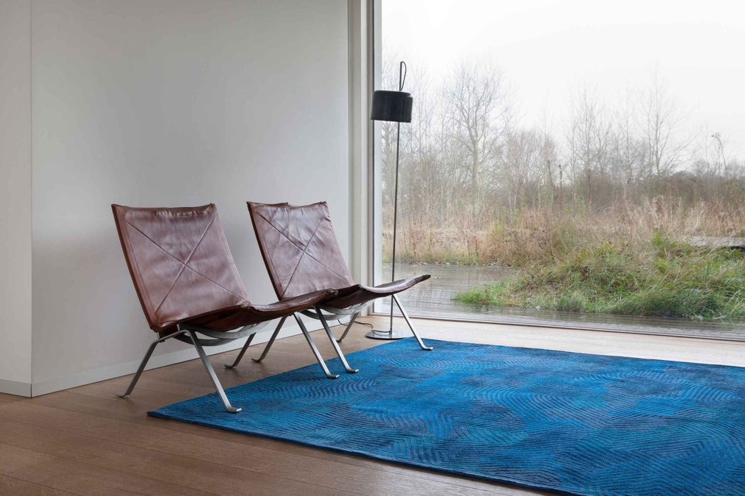 Louis De Poortere Meditation Coral 9225 Blue Lagoon Rug