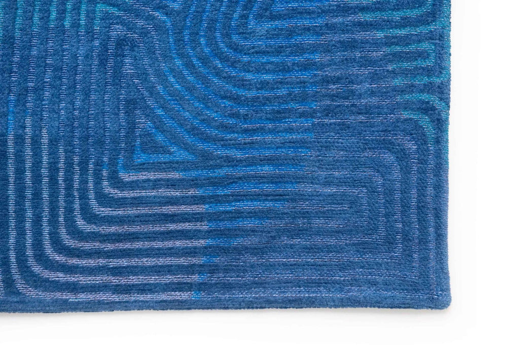 Louis De Poortere Meditation Coral 9225 Blue Lagoon Rug