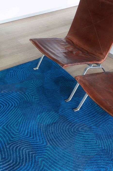 Louis De Poortere Meditation Coral 9225 Blue Lagoon Rug