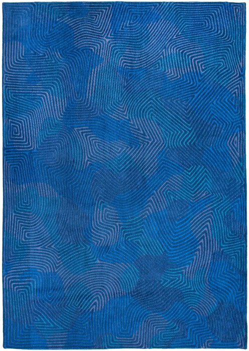 Louis De Poortere Meditation Coral 9225 Blue Lagoon Rug