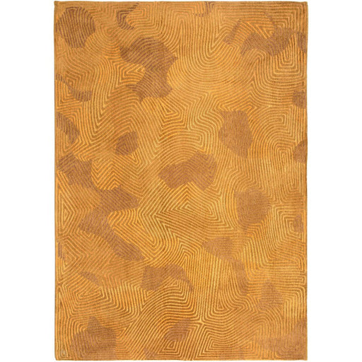 Louis De Poortere Meditation Coral 9226 Jelly Gold Washable Polyester Flatweave Eco-Rug