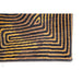 Louis De Poortere Meditation Coral 9227 Black Gold Washable Polyester Flatweave Eco-Rug