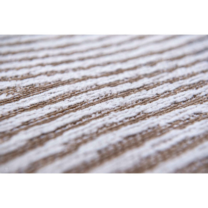 Louis De Poortere Meditation Coral 9228 Oyster White Washable Polyester Flatweave Eco-Rug