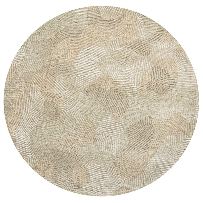 Louis De Poortere Meditation Coral 9229 Shell Beige Round Rug