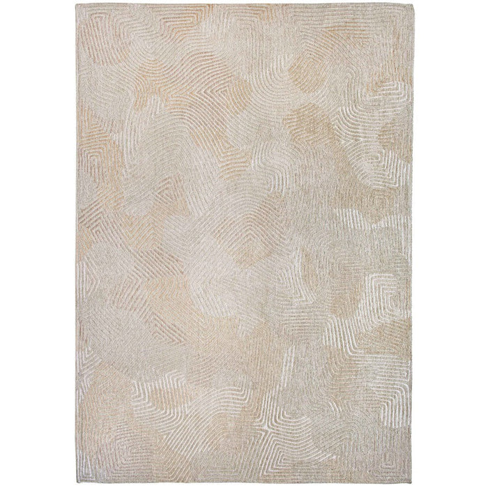 Louis De Poortere Meditation Coral 9229 Shell Beige Washable Polyester Flatweave Eco-Rug