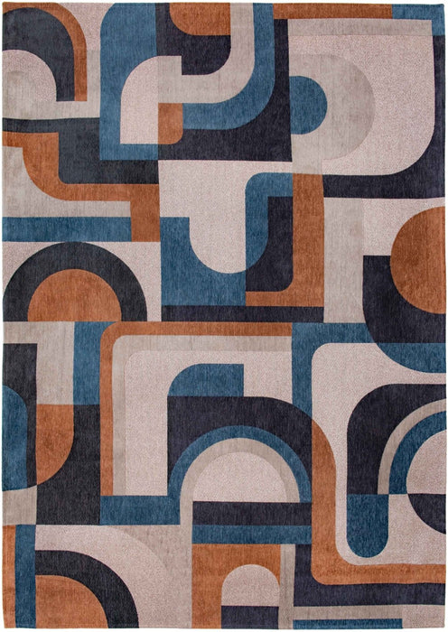 Louis De Poortere Nuance Module 9196 Camel Blue Rug