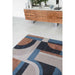 Louis De Poortere Nuance Module 9196 Camel Blue Washable Polyester Flatweave Eco-Rug