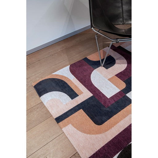 Louis De Poortere Nuance Module 9209 Pink Rohe Washable Polyester Flatweave Eco-Rug