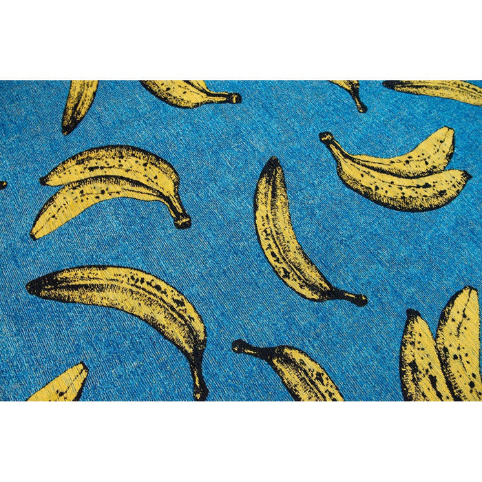 Louis De Poortere Pop Banana 9394 California Blue Washable Polyester Flatweave Eco-Rug