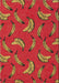 Louis De Poortere Pop Banana Miami Red 9392 Rug