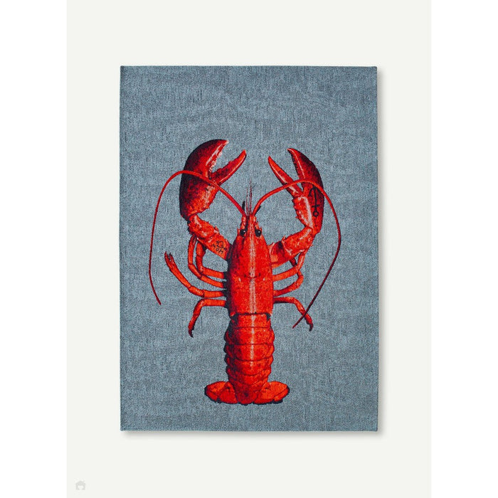 Louis De Poortere Pop Lobster 9389 Steam Red Washable Polyester Flatweave Eco-Rug