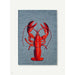 Louis De Poortere Pop Lobster 9389 Steam Red Washable Polyester Flatweave Eco-Rug