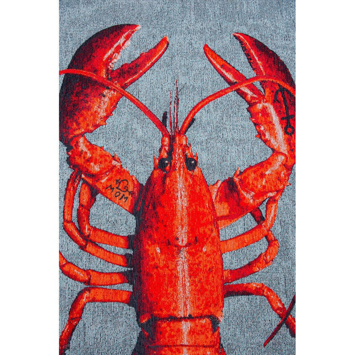 Louis De Poortere Pop Lobster 9389 Steam Red Washable Polyester Flatweave Eco-Rug