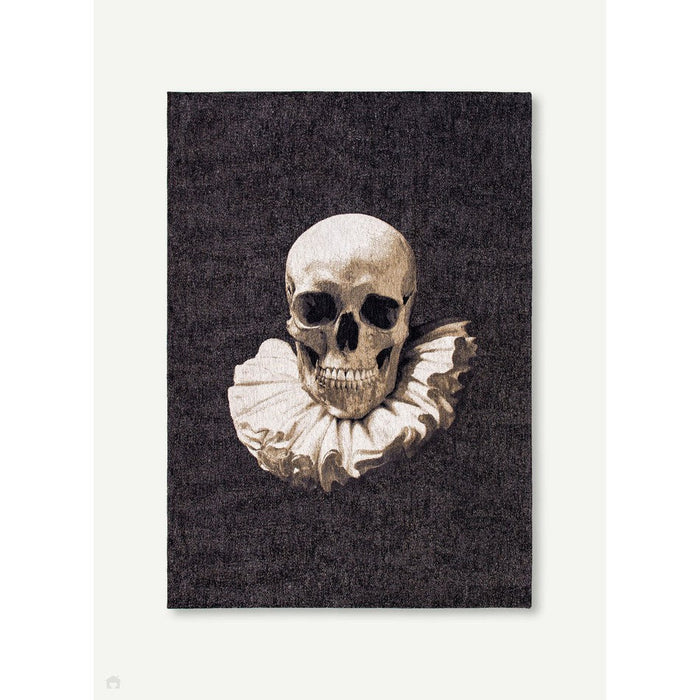 Louis De Poortere Pop Momento Mori 9391 Funny Bones Washable Polyester Flatweave Eco-Rug