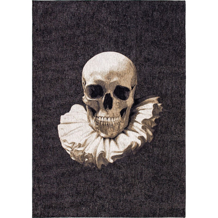 Louis De Poortere Pop Momento Mori 9391 Funny Bones Washable Polyester Flatweave Eco-Rug