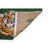 Louis De Poortere Pop Tiger 9388 Green On Fire Washable Polyester Flatweave Eco-Rug